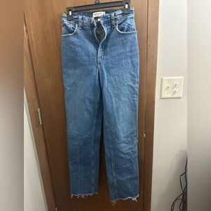 Abercrombie & Fitch Curve love Ultra High Rise Blue Jeans